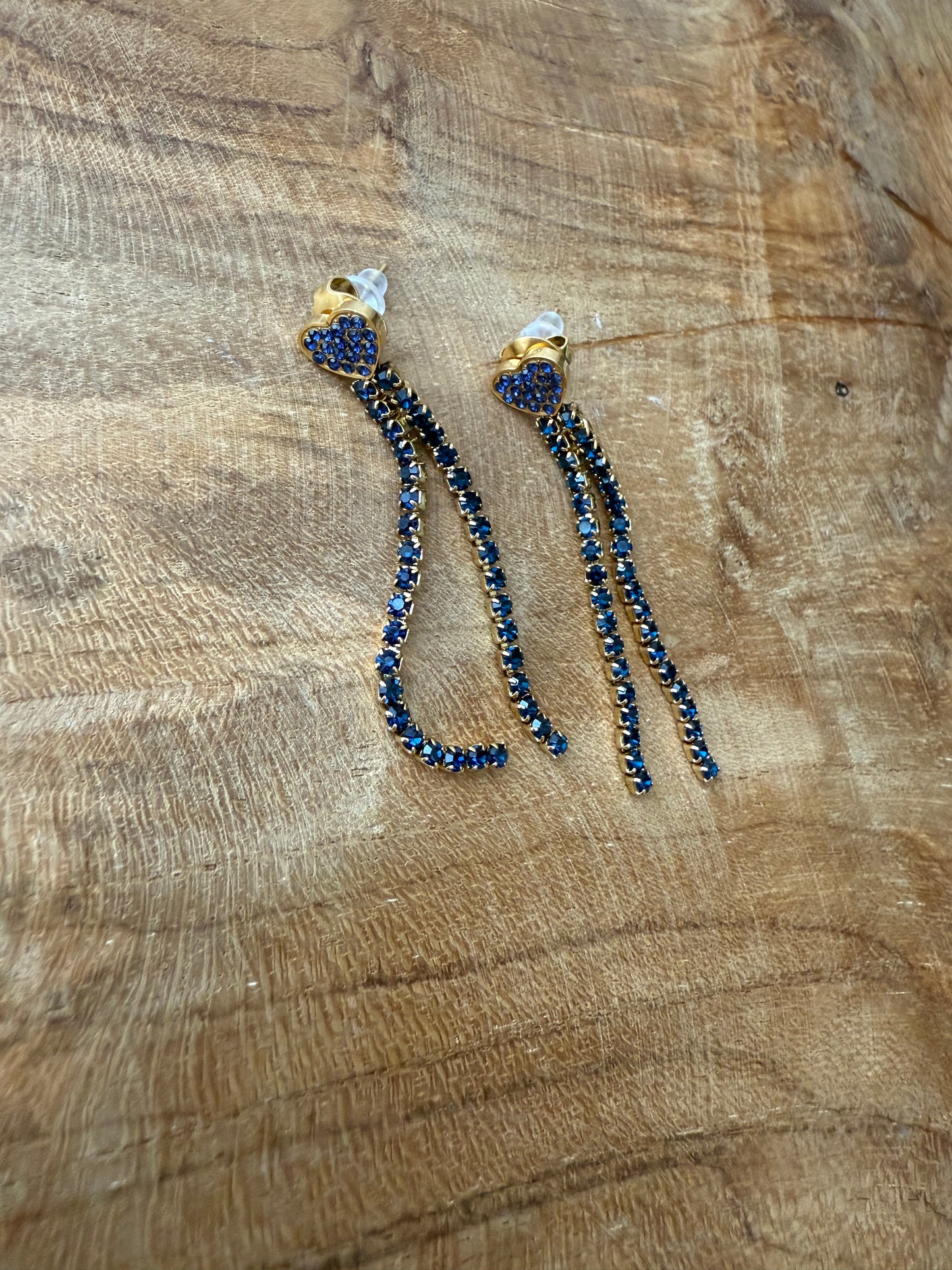 Boucles d'oreilles Heart Strass